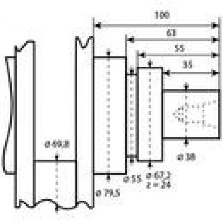 ARBORE MOTOR RE521349