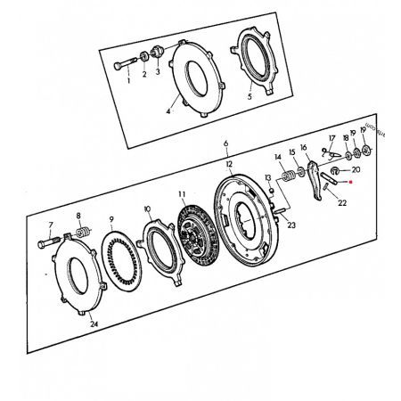 Bolt pedala ambreiaj T28222