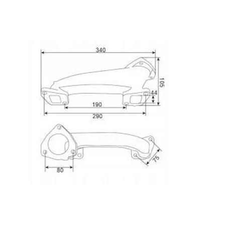 Colector evacuare Massey Ferguson 37781781