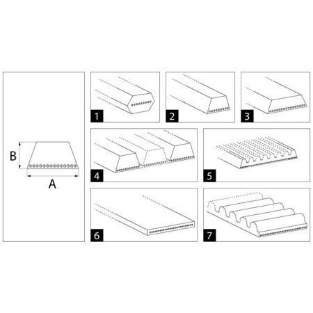 Curea transmisie 8PK x 2604 La