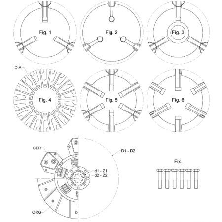 Disc ambreiaj 3301230M92