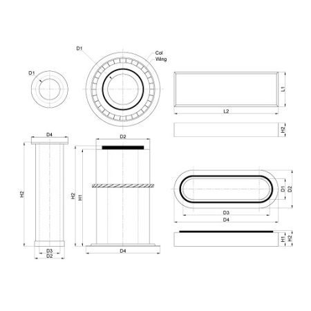 Filtru aer exterior 87517154