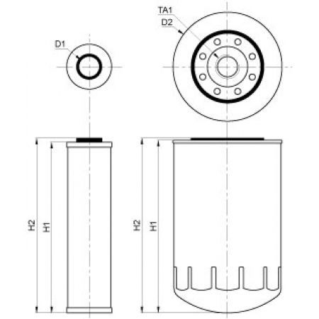 Filtru hidraulic 1425411M91