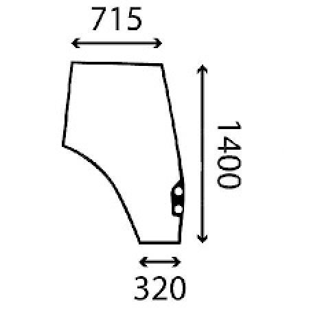 Geam ușă dreapta V36297810
