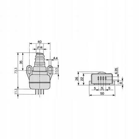 Intrerupator pedala frana 116256A1