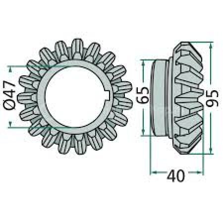 Pinion conic ET-28