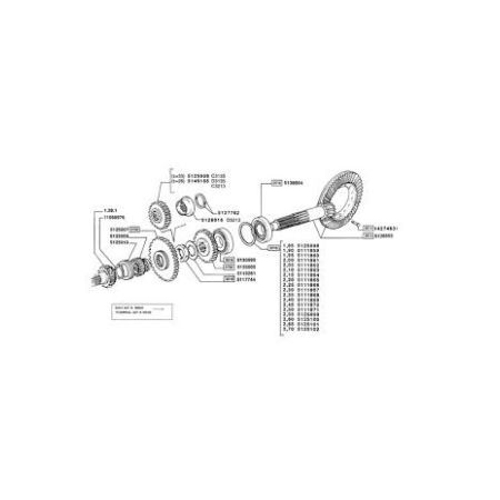 Pinion grup conic spate 5125007