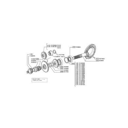 Pinion grup conic spate 5125009