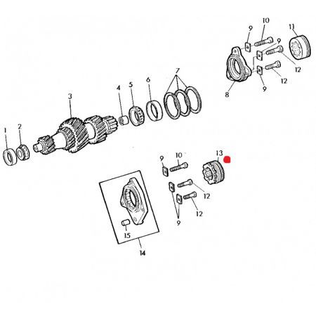 Pinion transmisie L28666