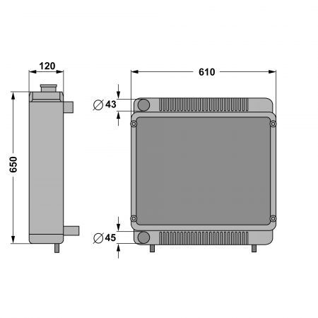 Radiator apa 0.015.0609.4