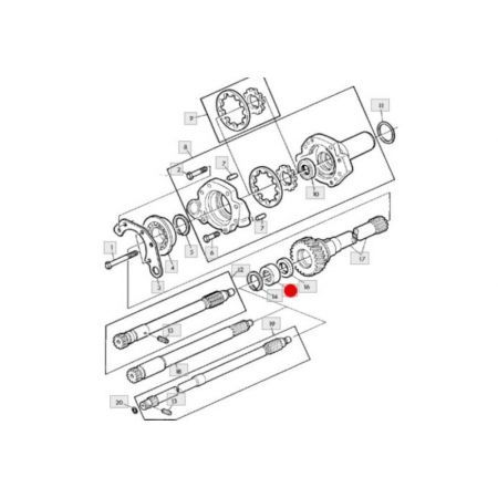 Rulment priza de putere L65031