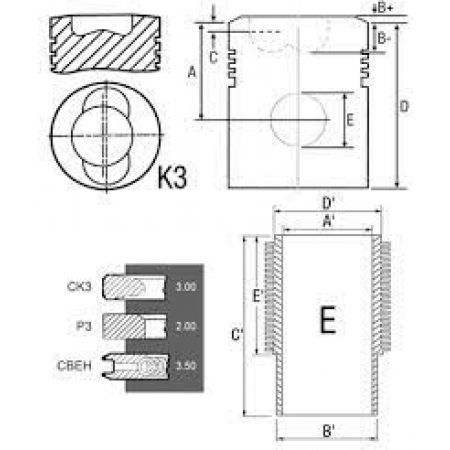 Set motor STD Ø 100 mm 2912810