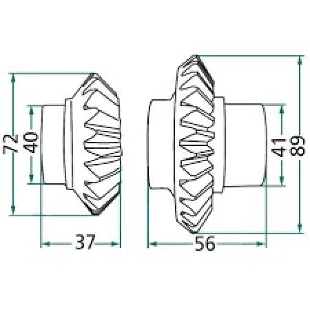 Set pinioane conice 64704006